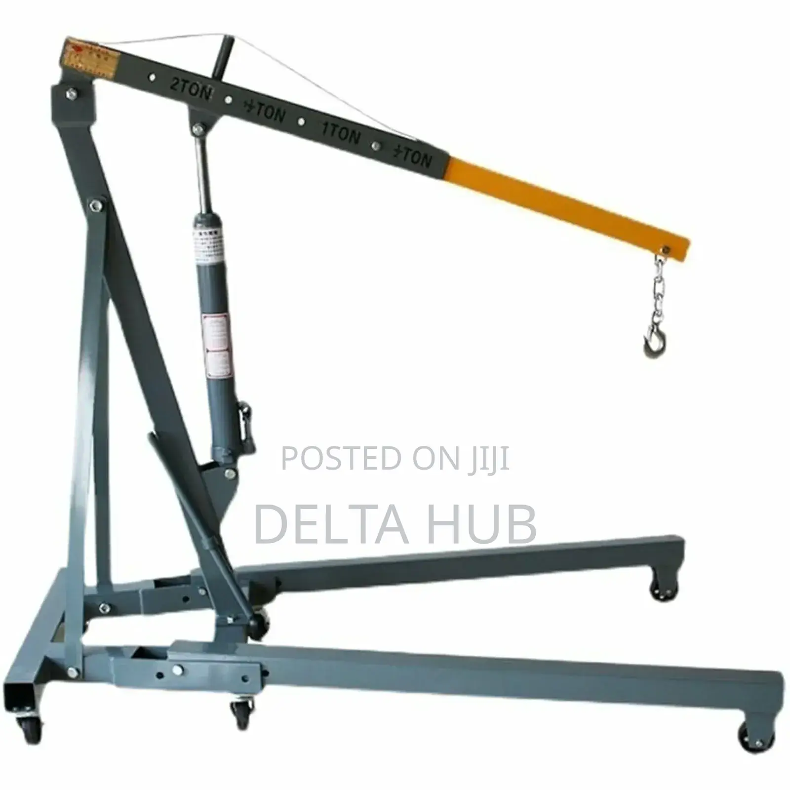 Mechanic's Crane-portable 2-ton Hoist With Fold-flat Design