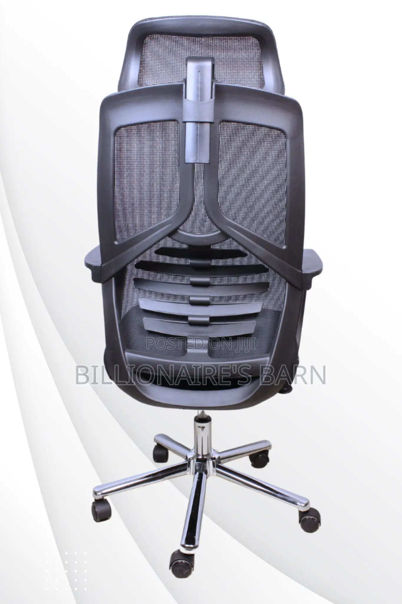 Chair; Sudo Black Fabric High Back Mesh Office Chair