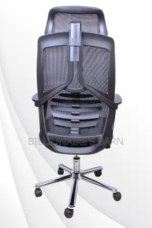 Chair; Sudo Black Fabric High Back Mesh Office Chair