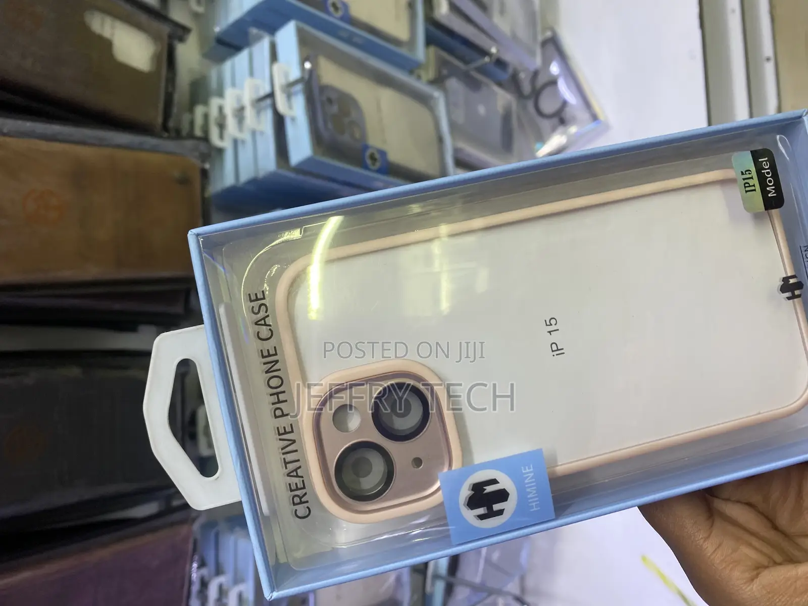 Casechics Colored Border Frame Edge Clear iPhone 15 Case