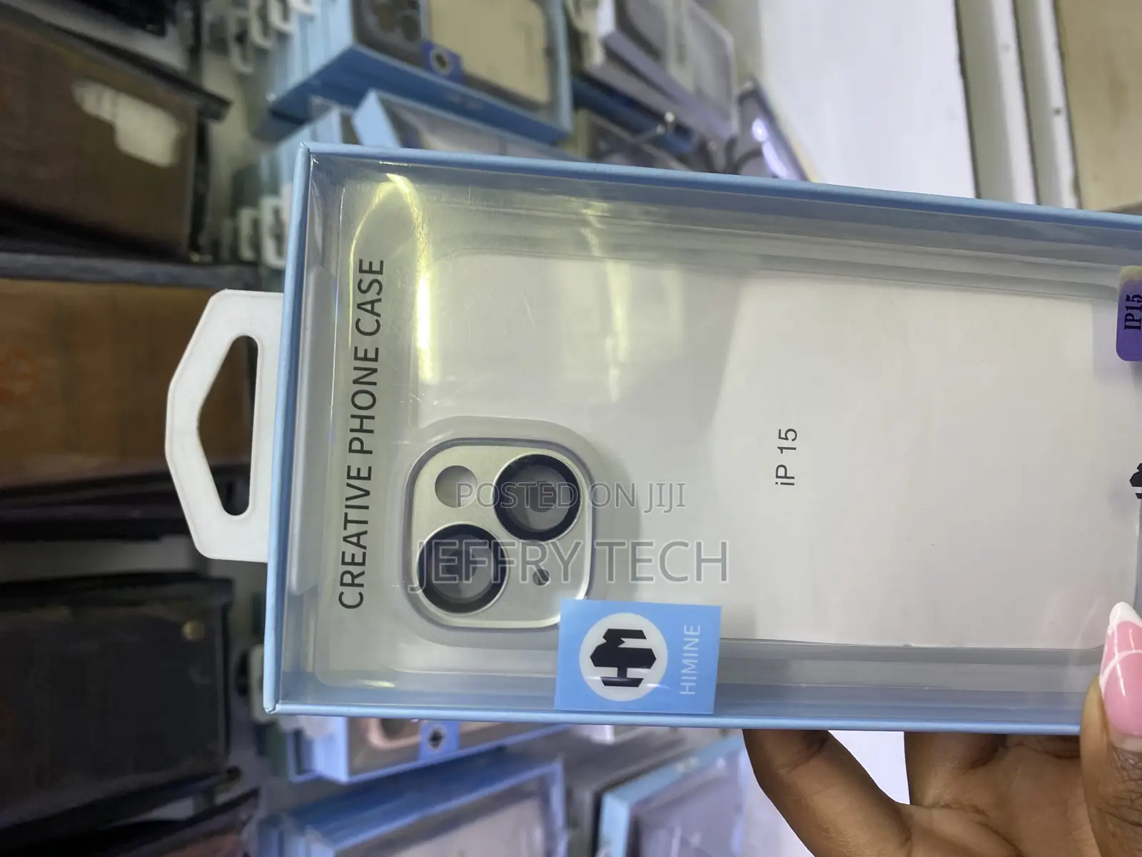 Chics Colored Border Frame Edge Clear for iPhone 15