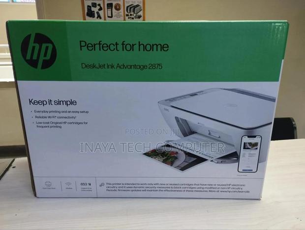 Hp Deskjet 2875 Wireless Color A4 3 In 1 Printer - main view