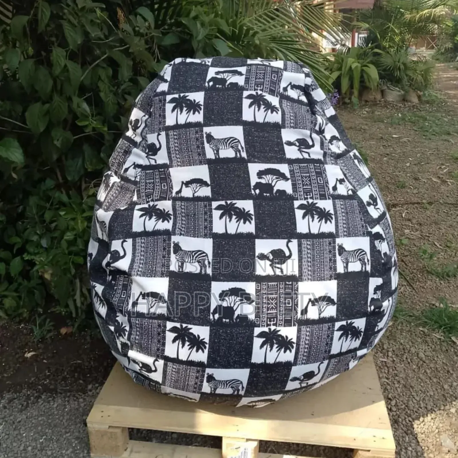 Add a Touch of African Print to Your Space With Our Beanbag