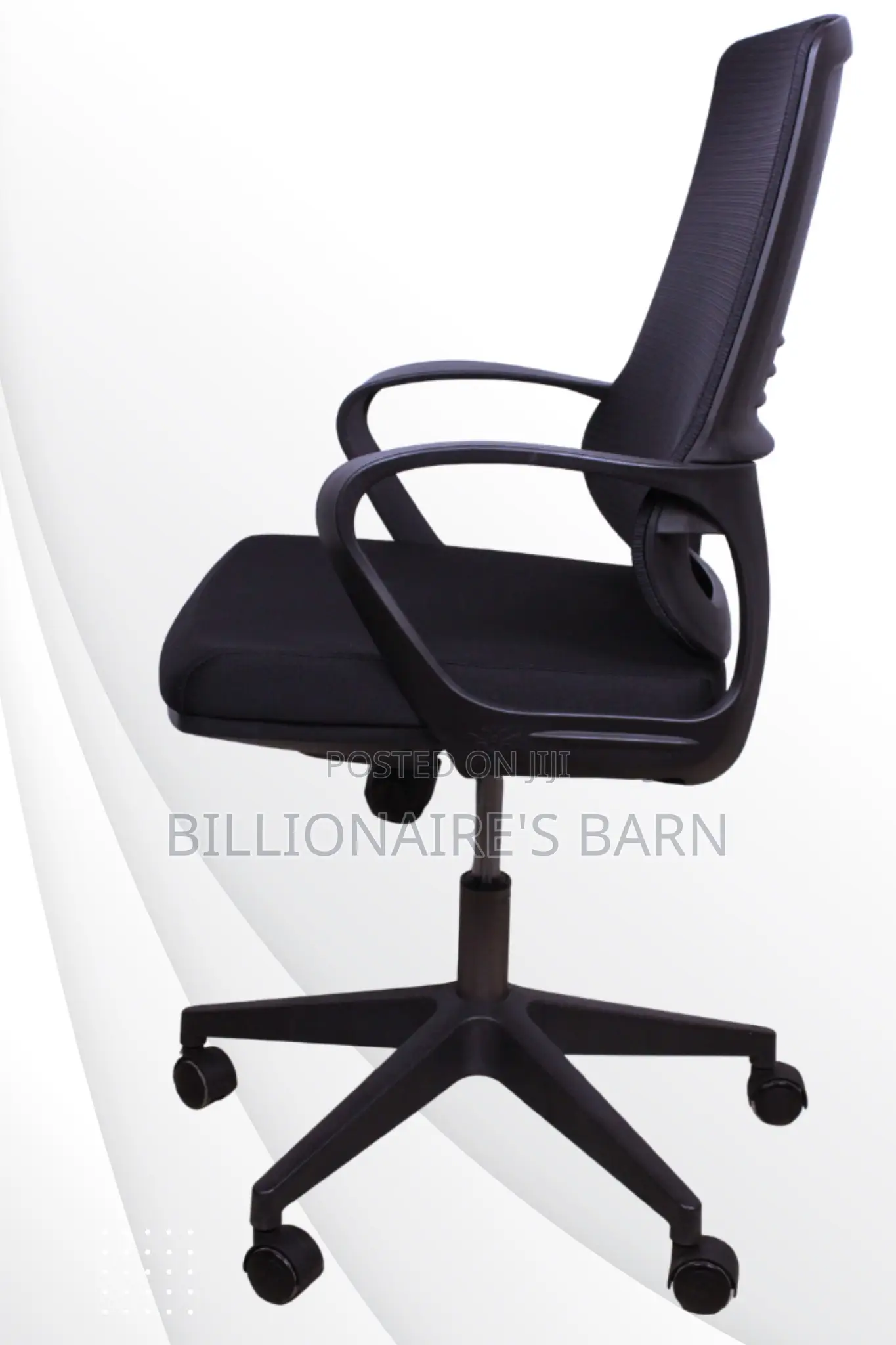 Office Chair; Black Ashendon Ergonomic Mesh Office Chair