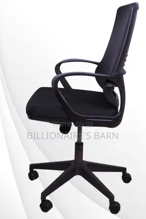 Office Chair; Black Ashendon Ergonomic Mesh Office Chair