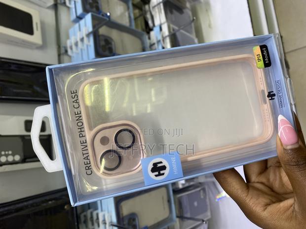 Sechi Border Frame Edge Clear Case for iPhone 13 Pink - thumbnail 2