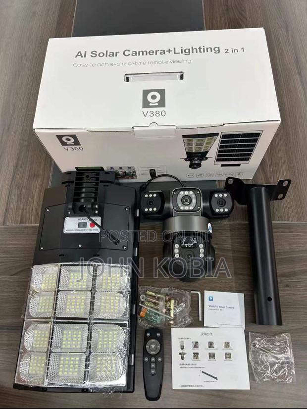 3in1 Ai Solar Camera With Street Light Solar System