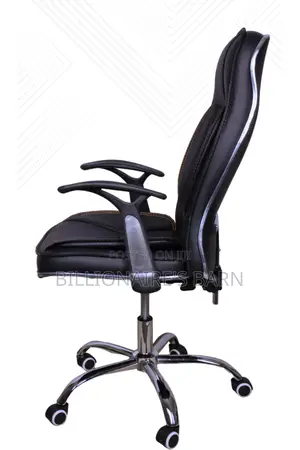 Office Chair; Medium-Back Executive Leather Office Chair