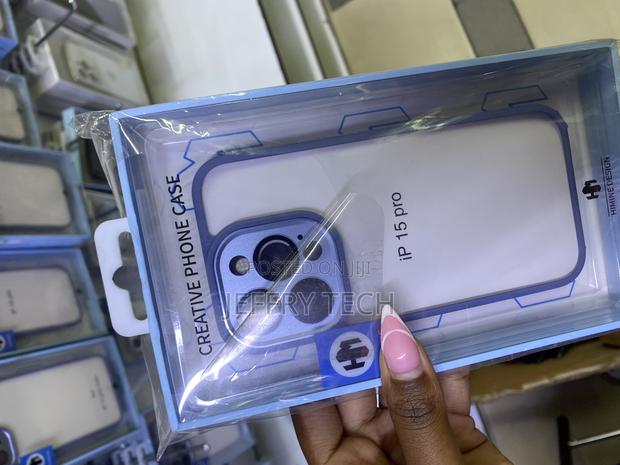 Hong Color Border Shockproof Phone Case for iPhone 15 Pro - thumbnail 2