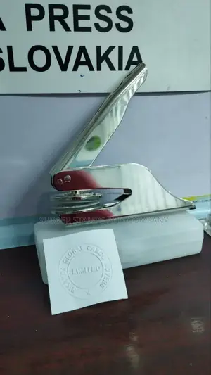 Silver Embossing Company Seal