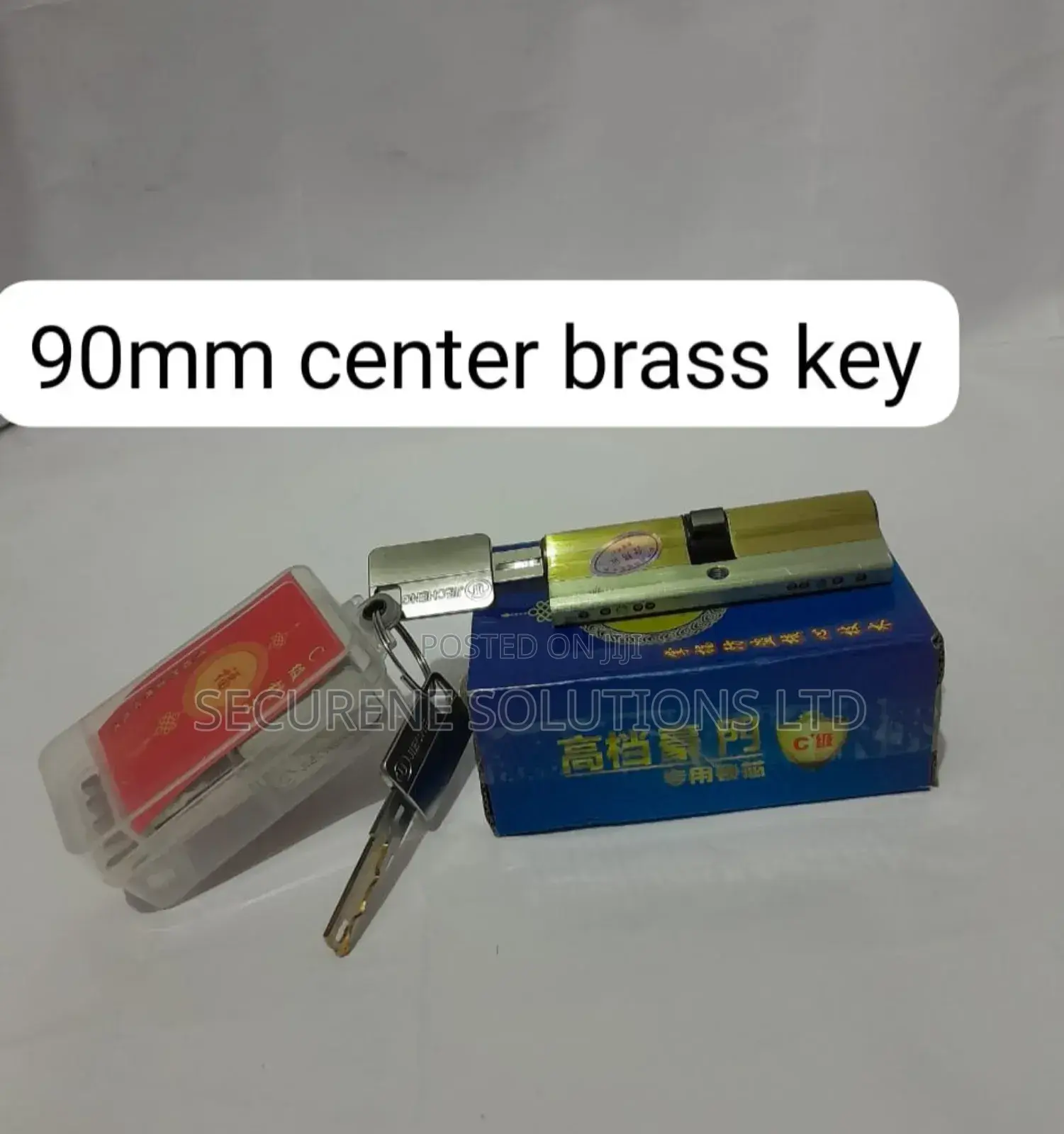 80mm and 90mm Centre Brass Key and a Lock Cylinder