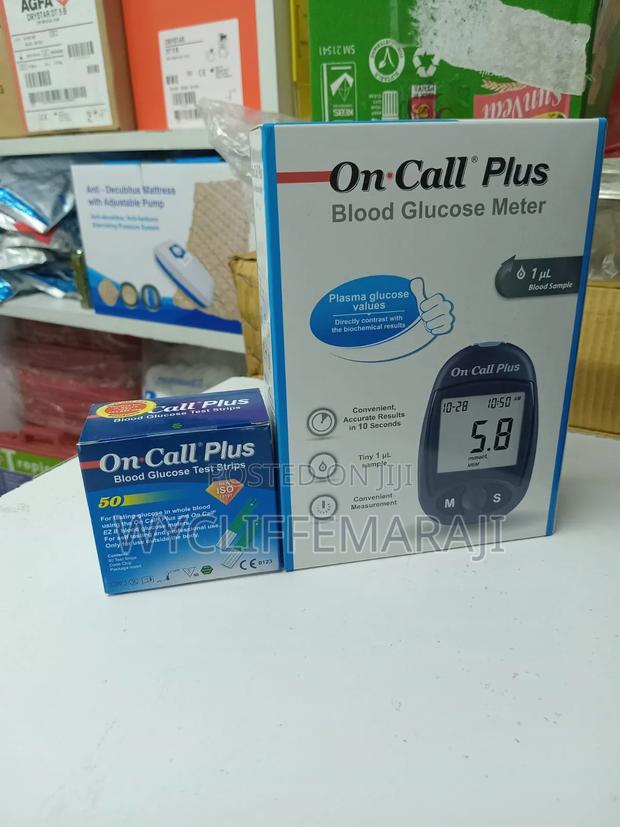 On Call Plus Blood Sugar Machine With 50 Strips