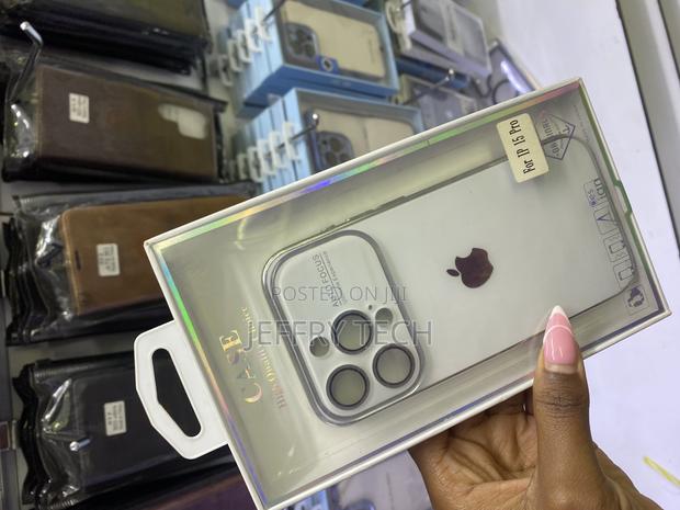 Chrom Autofocus Lens Case With Logo for iPhone 15 Pro Max - thumbnail 3