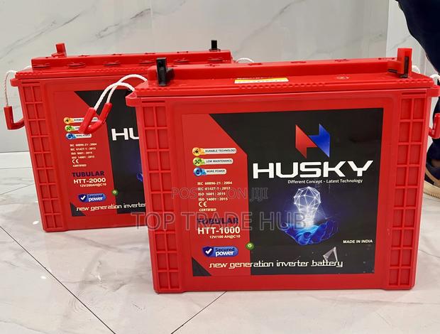 New Arrival Husky Tall Tubular Acid Solar Battery 12v 100ah - main view