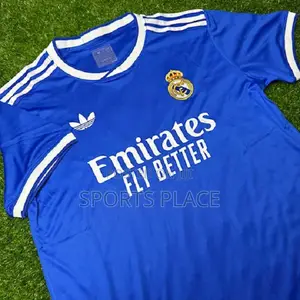 New Season Real Madrid 3rd Jersey 25/26 Kit - Adidas Blue