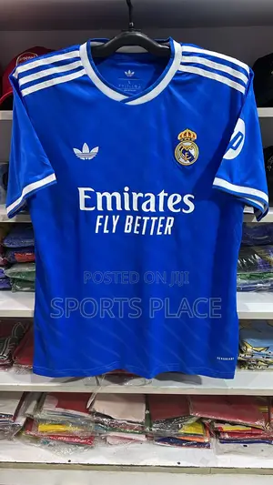 New Season Real Madrid 3rd Jersey 25/26 Kit - Adidas Blue