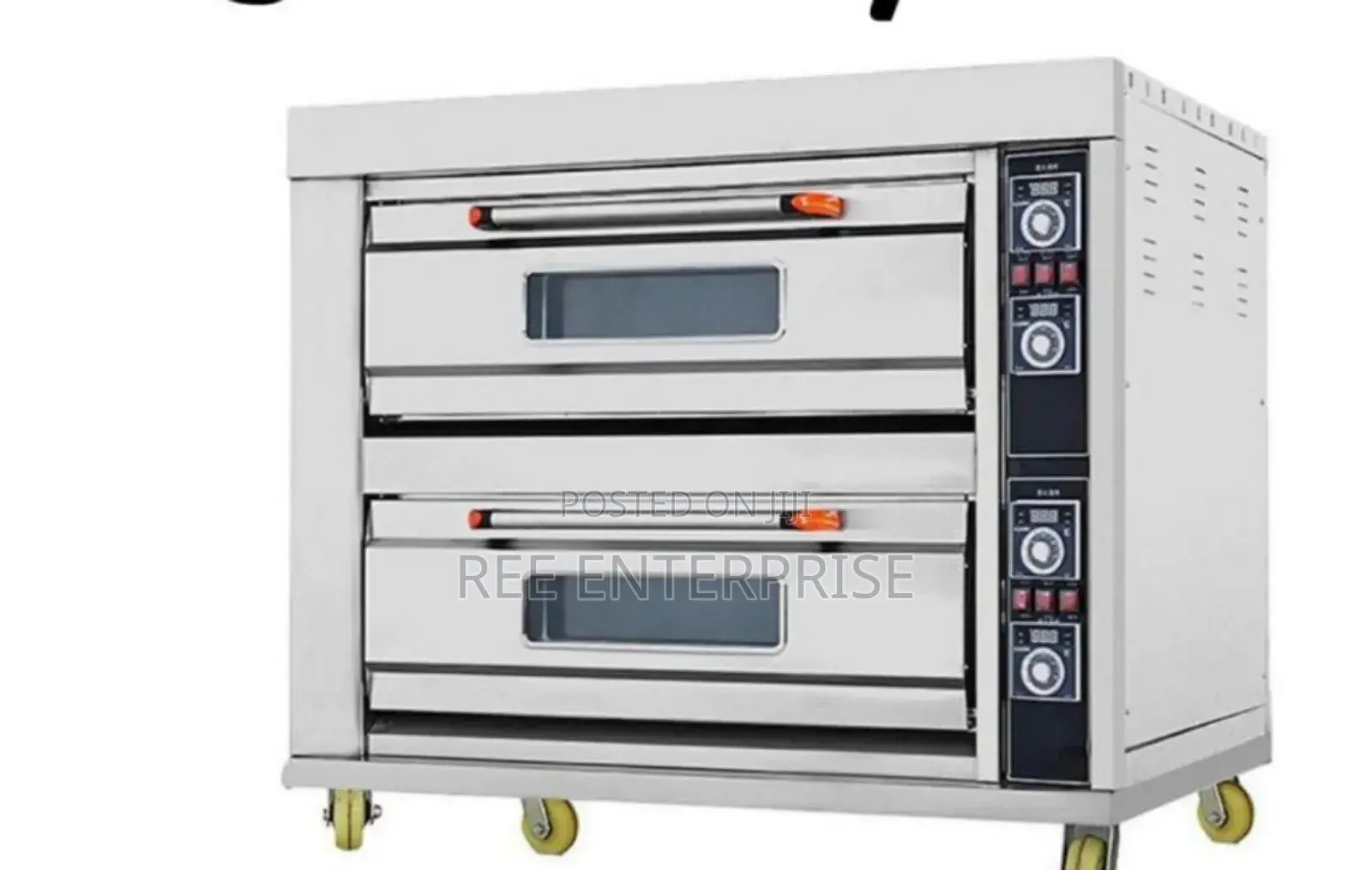 Commercial Electric Oven Two Decks Four Trays