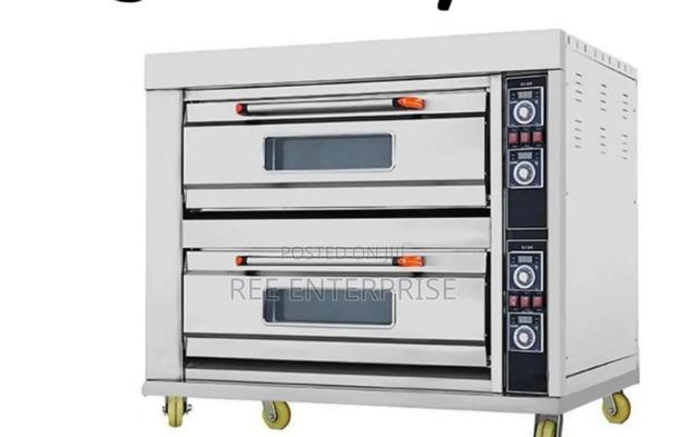 Commercial Electric Oven Two Decks Four Trays
