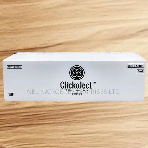 Clickoject 3 Part Luer Lock 3ml (100's) - main view