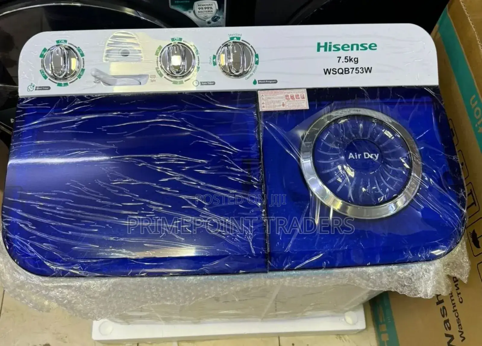 *Hisense 7.5kg Semi-Automatic Twin-Tub✓