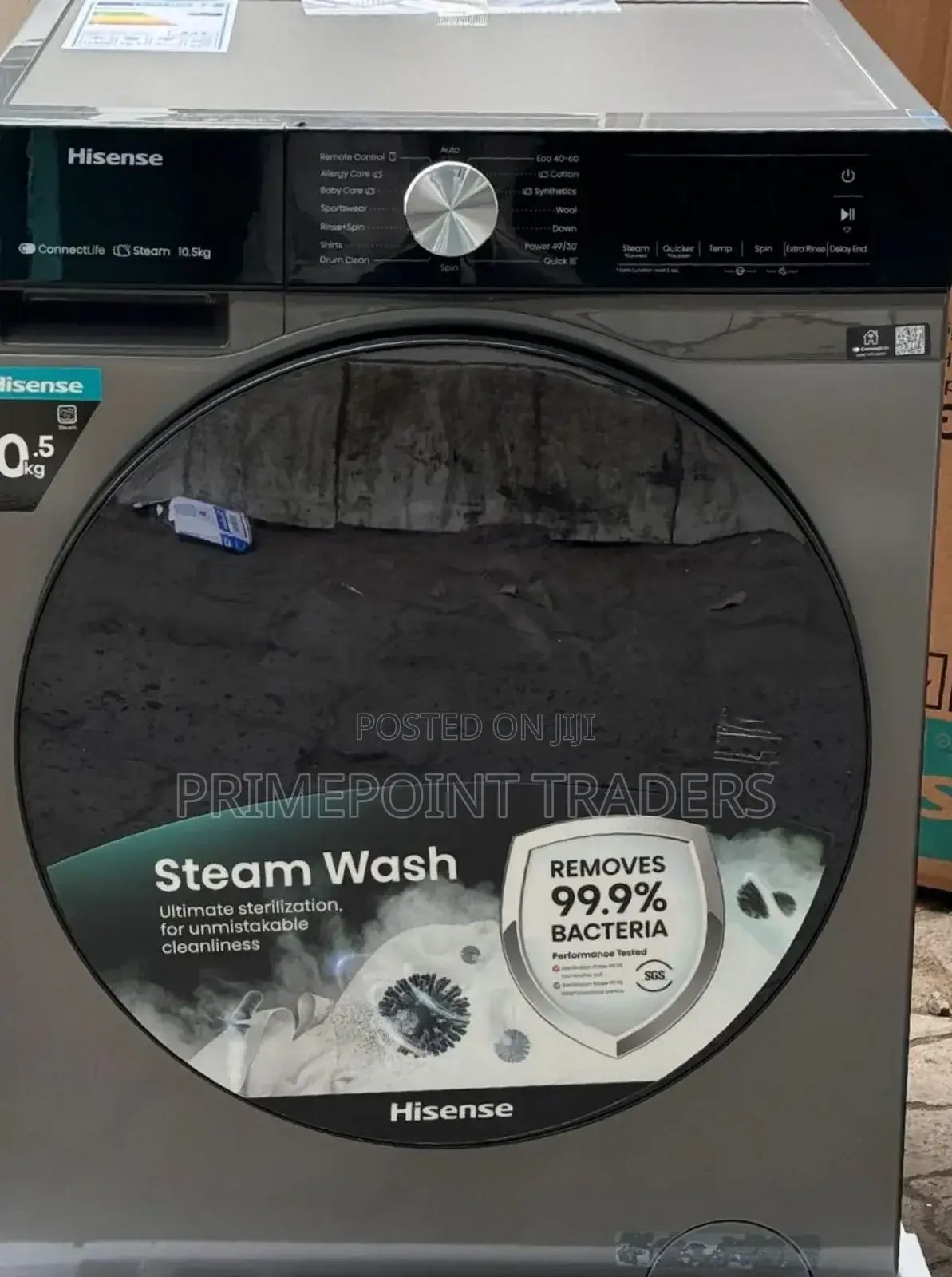 Restocked Hisense Washing Machine 10.5kg Wash Spin