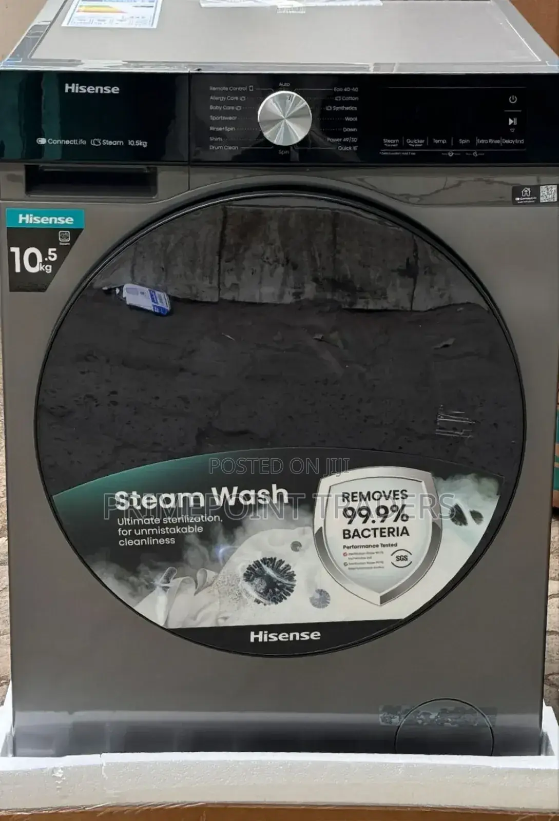 Restocked Hisense Washing Machine 10.5kg Wash Spin✓