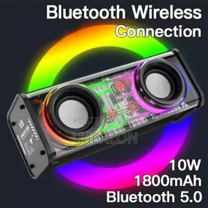 V8 Transparent Mecha Wireless Bluetooth Speaker, Stereo