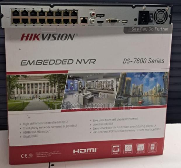Smart Hikvision Ds-7616 16 Channel Acusense Poe NVR - main view