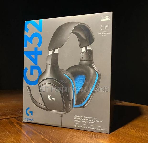 Logitech G432 Wired Gaming Headset Leatherette Black/Blue - thumbnail 2