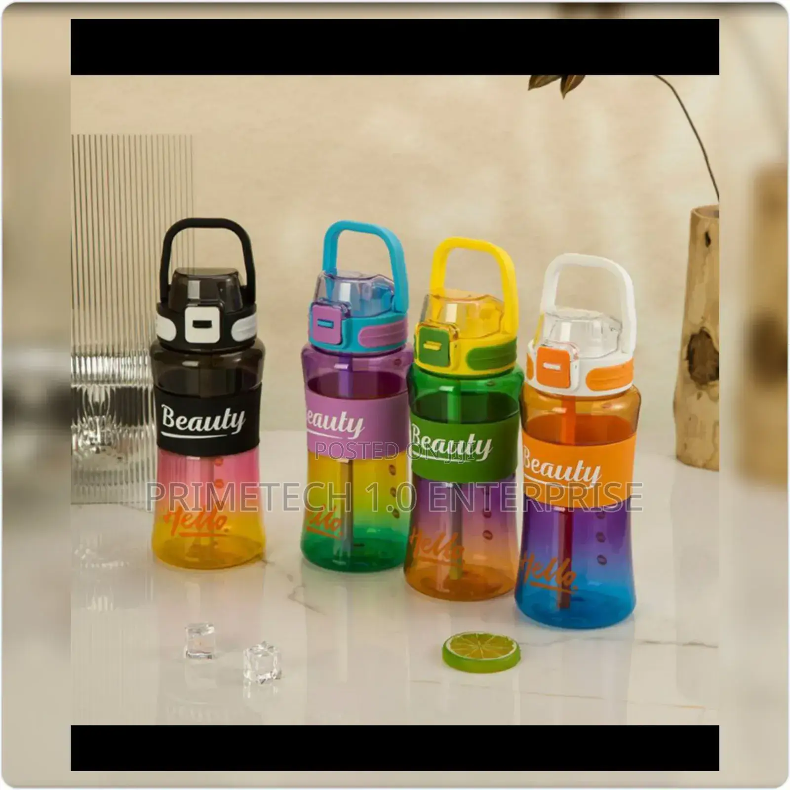 Multicolour (Beauty) 600ml Water Bottle