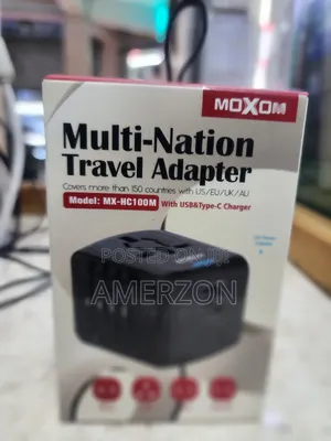 Moxom Fast Charging Universal Travel Adapter With 3 Port