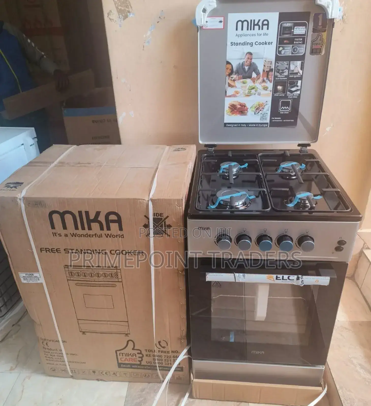 Mika Full All Gas Free Standing Gas Cooker
