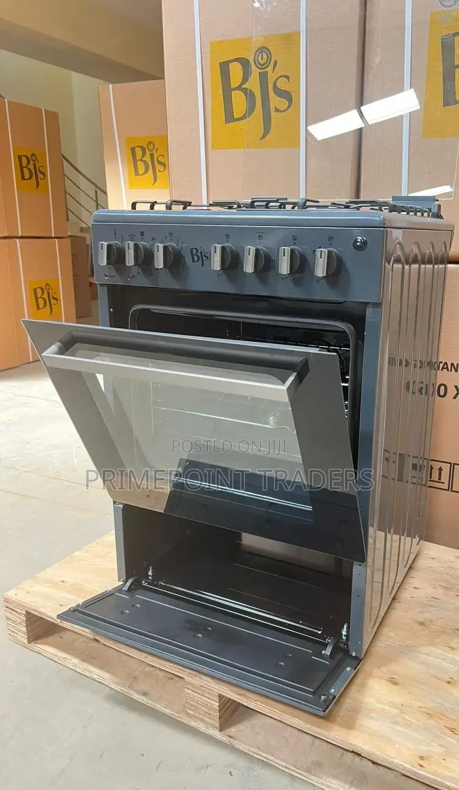 Grey BJS 60x60 3-Gas+1 Hot Plate