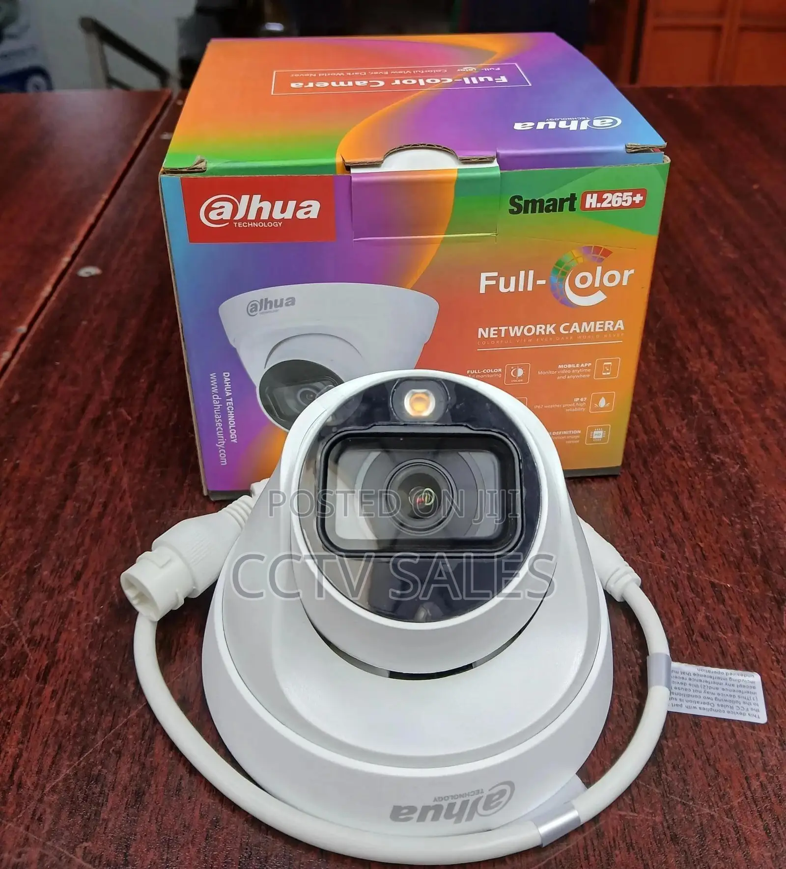 Full Color Dahua Ip Dome Dh-ipc-hdw1239t1-led-s5 Network Cam
