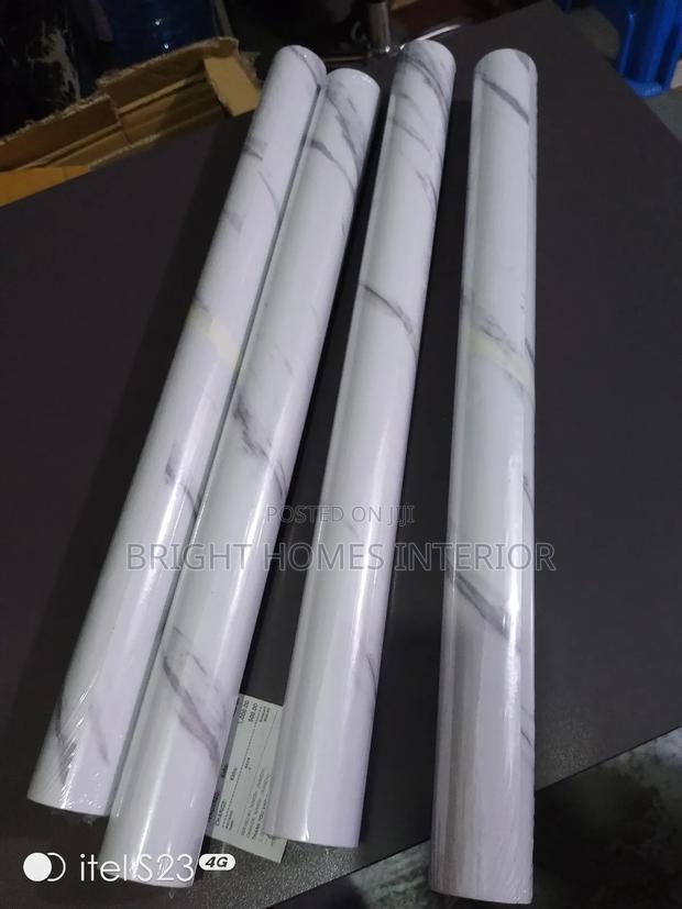 Pure White Marble Contact Paper Now in Stock