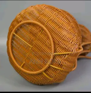 *3 Tier Handmade Unique Rattan Fruit Rack *