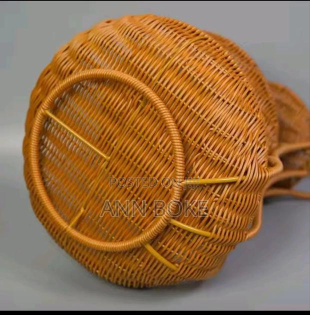 *3 Tier Handmade Unique Rattan Fruit Rack * - thumbnail 4
