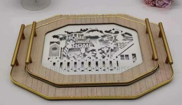 2pcs Nordic Decorative Rectangular Trays