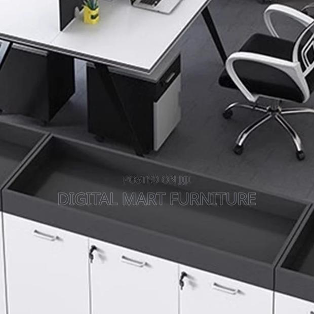 Office Cabinet: Contemporary White Office Storage Cabinet - thumbnail 2