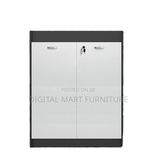 Office Cabinet: Contemporary White Office Storage Cabinet - thumbnail 4
