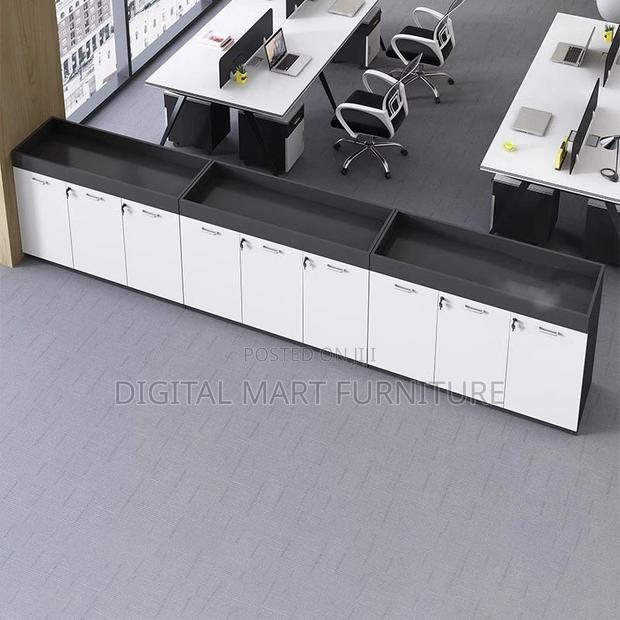 Office Cabinet: Contemporary White Office Storage Cabinet - thumbnail 6