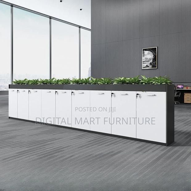Office Cabinet: Contemporary White Office Storage Cabinet - thumbnail 7