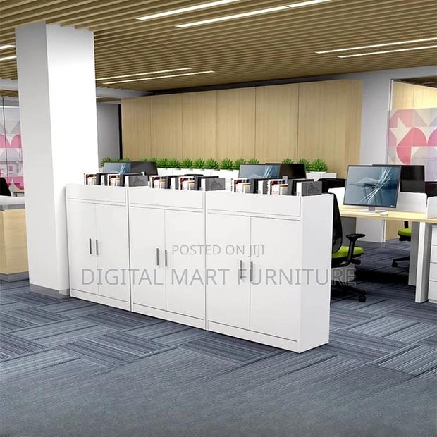 Office Cabinet: Contemporary White Office Storage Cabinet - thumbnail 9