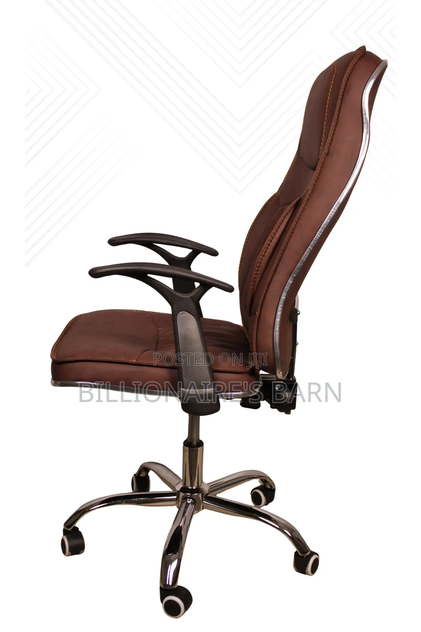 Office Chair; Plush Seat and High Back Cushioning Chair