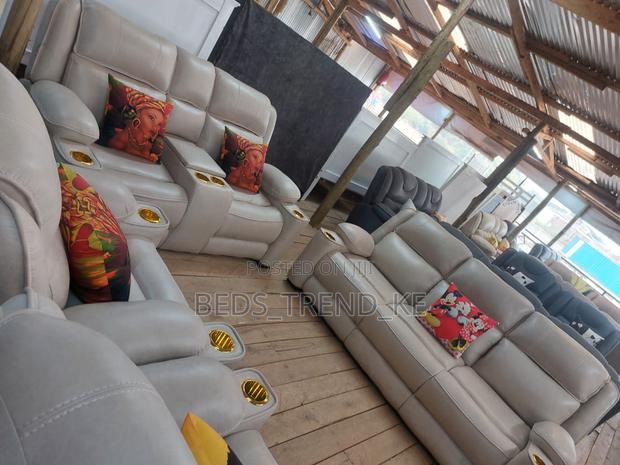 7 Seater Modern Designer-Inspired Semi Recliner Sofa 3,2,1,1
