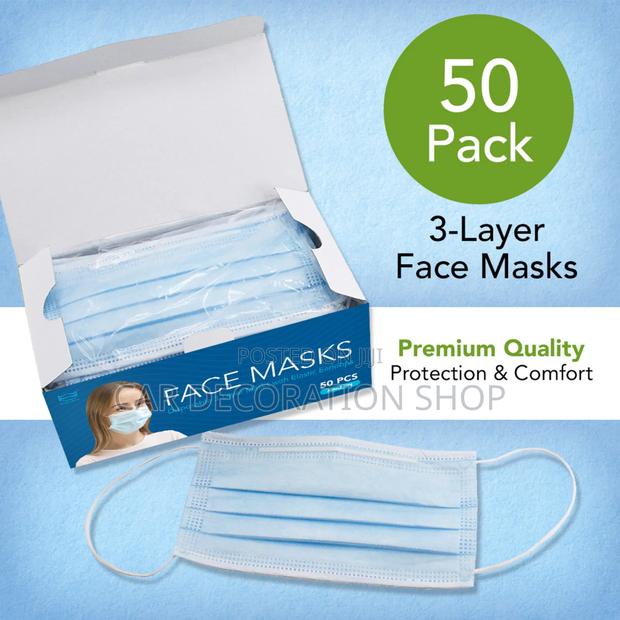 50x Medical Type 3ply Disposable Protective Mask - main view