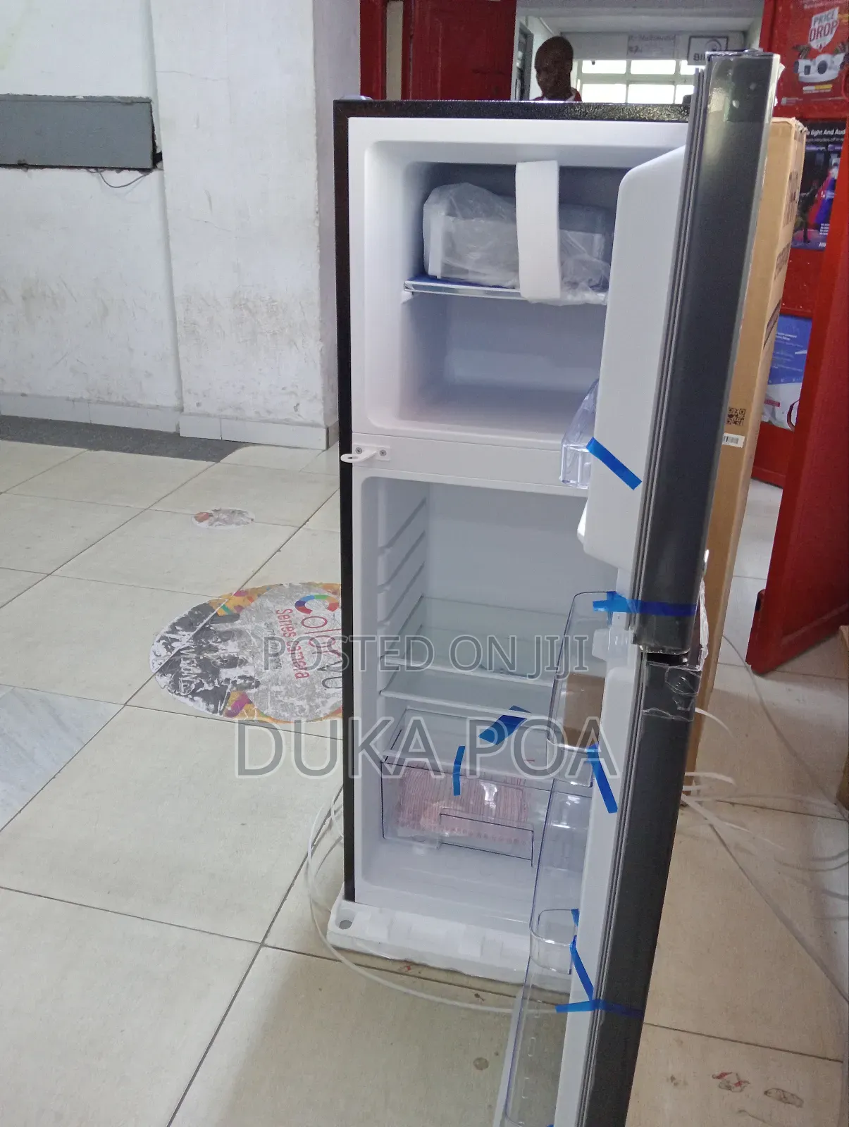 Mika 138l Double Door Refrigerator Top Mounted Freezer