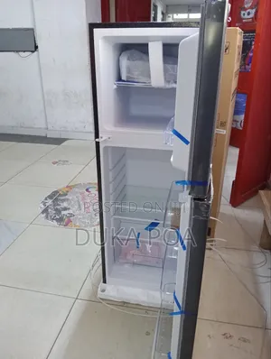 Mika 138ltrs Large Capacity Double Door Fridge Top Freezer