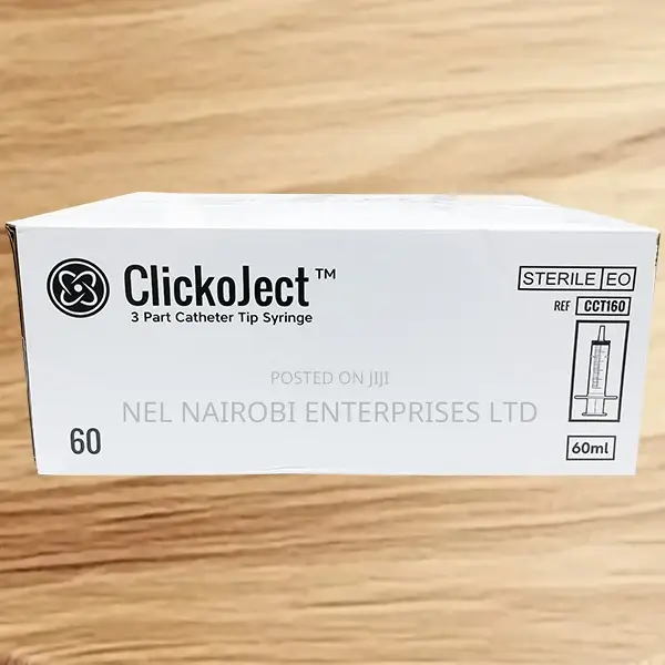 Clickoject 3 Part Catheter Tip 60ml (100's)