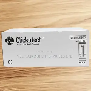 Clickoject 3 Part Luer Lock 60ml (100's)
